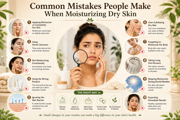 Common Mistakes People Make When Moisturizing Dry Skin